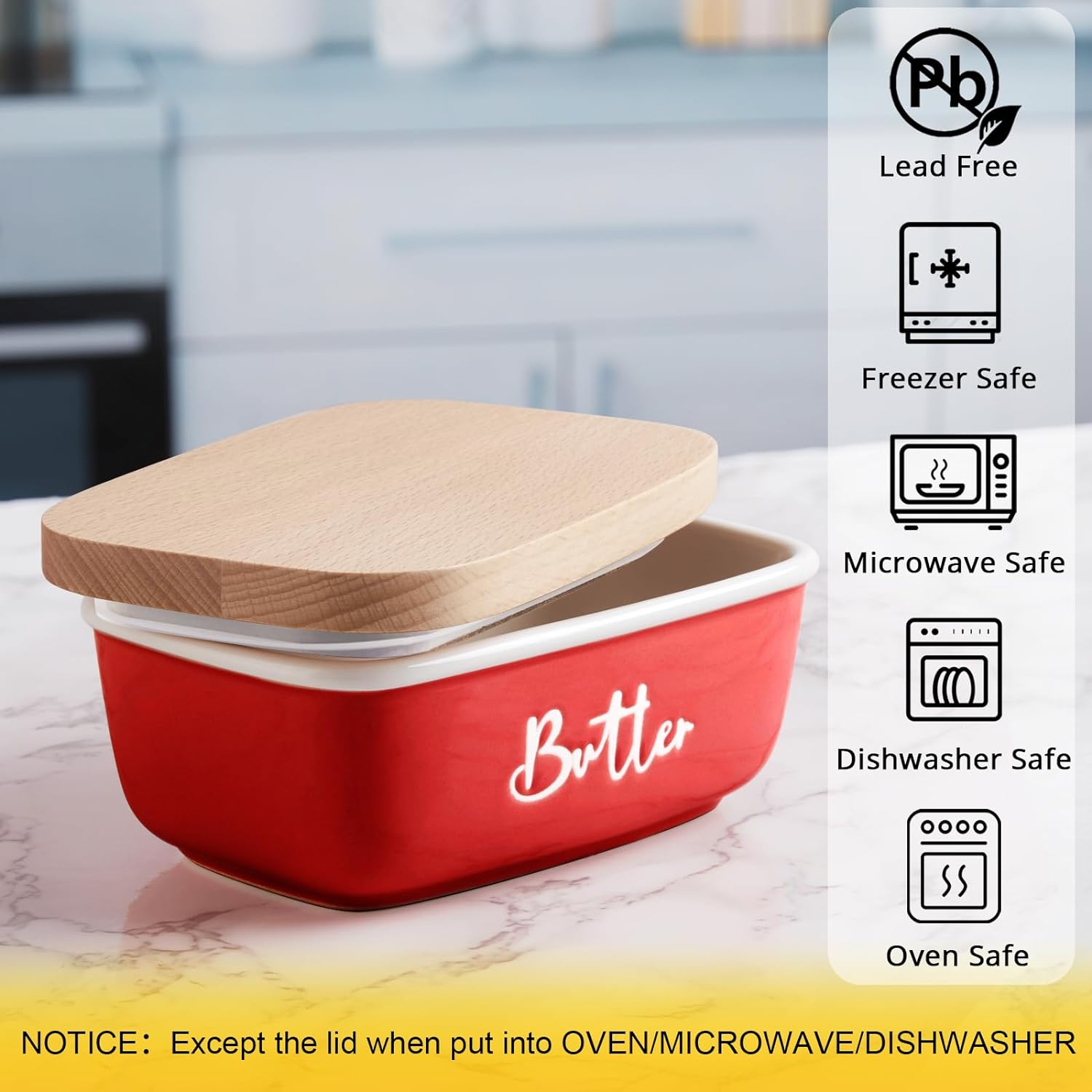 Butter Dish, Butter Dish with Lid, Butter Keeper with Lid Butter Dish, Butter Dish with Lid, Butter Keeper with Lid
